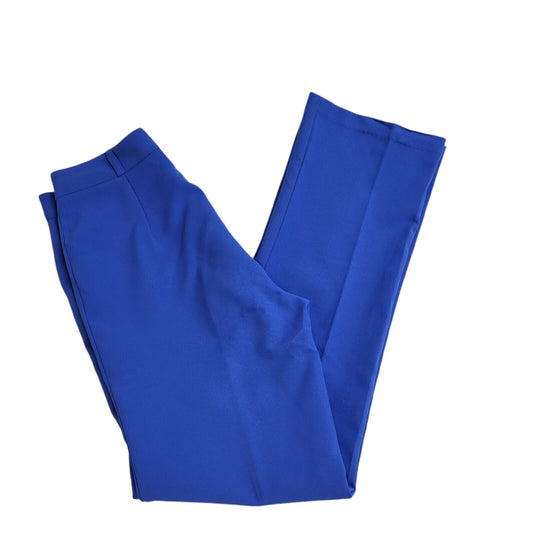 New Look 90s Vintage Blue Straight Leg Casual Trousers Uk Women's 12 W30 L31