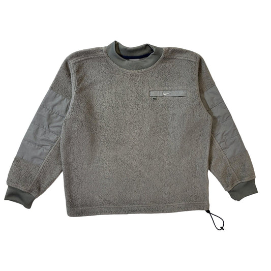 Nike Y2K Grey Crew Neck Fleece Junior Size Small