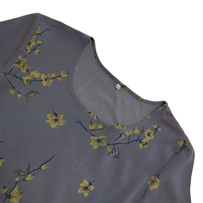 Vintage Anne Brooks 80s Petites Blue Fit & Flare Dress Women's UK 14