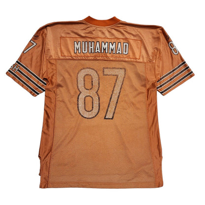 Reebok Orange No.87 Muhammad NFL American Football Jersey UK Men's Size L