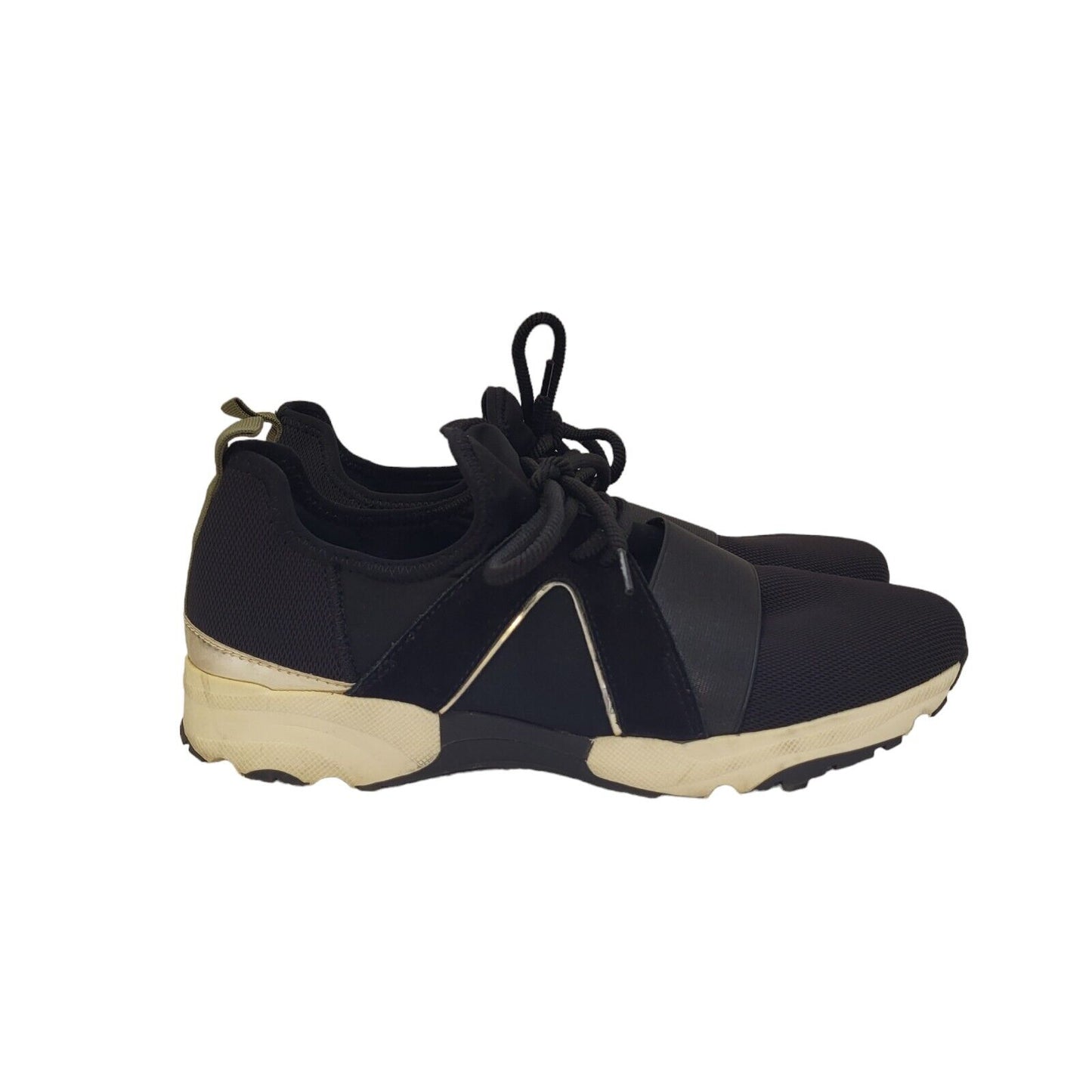 Carvela Black & White Lace-up Sports Casual Trainers Uk Men's Size 6