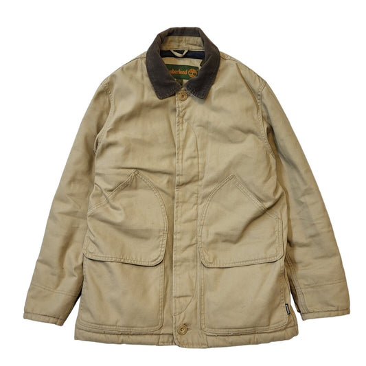 Timberland 90s Vintage Beige Cotton Button Jacket Men's Size XS