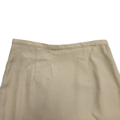 Dorothy Perkins 90s Beige Front Split Skirt Uk Women's Size 14 W32
