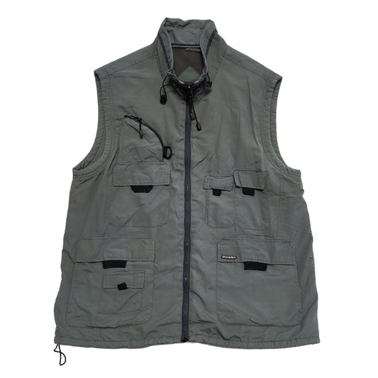 Dickies Green Sleeveless Y2k Zipped Gilet Uk Men's Size 2XL