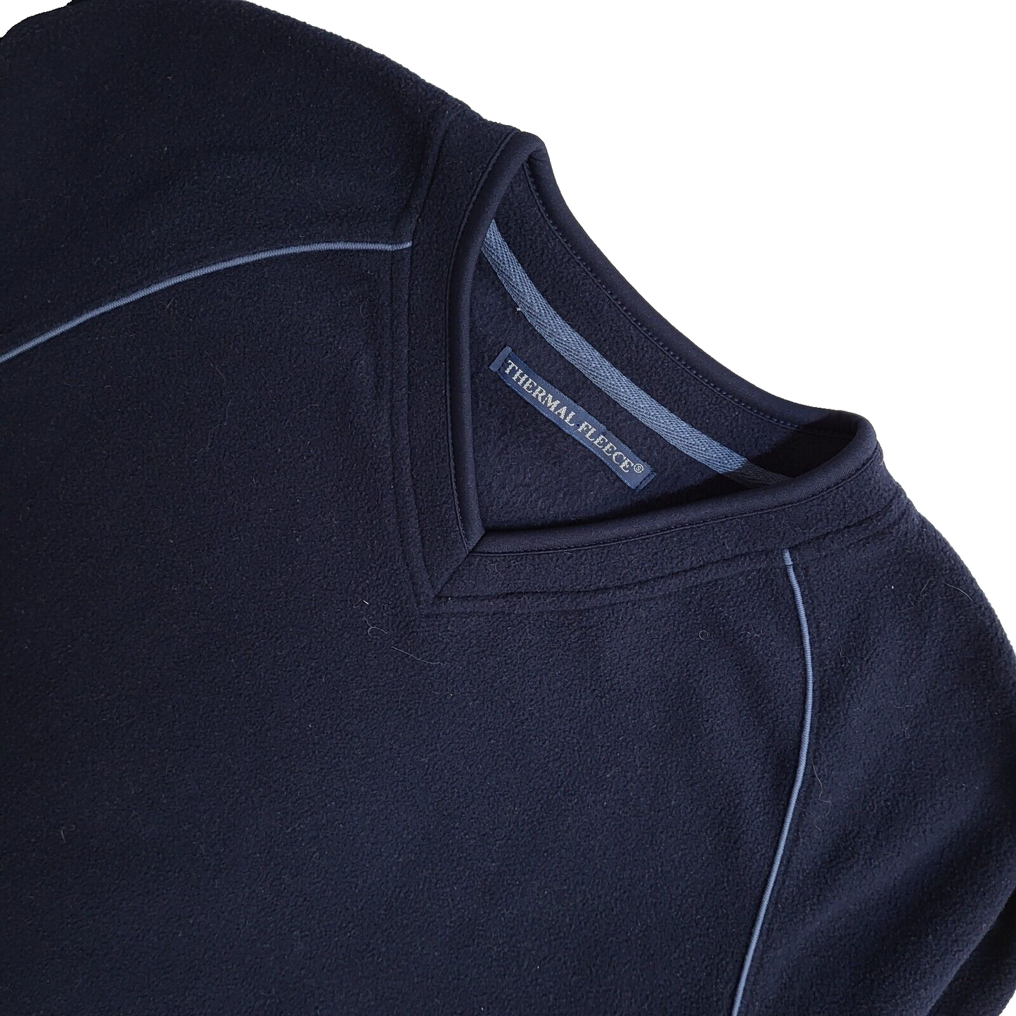 St Barrard Blue Thermal Fleece Vintage Y2K Sweatshirt UK Men's Size S
