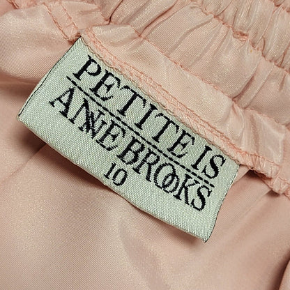 Anne Brooks Vintage 80s Pink Pleated Skirt Uk Women's Size 10 W28