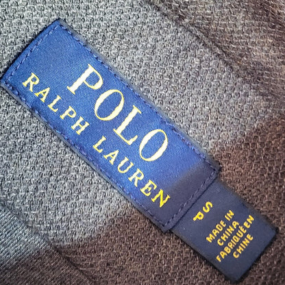 Polo Ralph Lauren Y2k Grey Long Sleeve Shirt Uk Men's Size Small