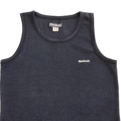 Reebok Navy Blue Knitted Sleeveless Dress Y2K Women's Size 10 EU 38