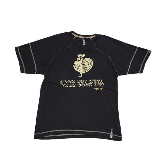 Funk'd Up Vintage 90's Black Short Sleeve T-Shirt Mens UK Size L