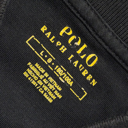 Polo Ralph Lauren Black Y2k Zipped Cardigan Uk Boys Size Large ???????