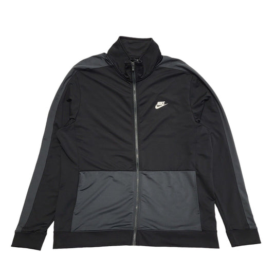 Nike Black Zipped Sports Tracksuit Top Jacket Uk Men's Size XL
