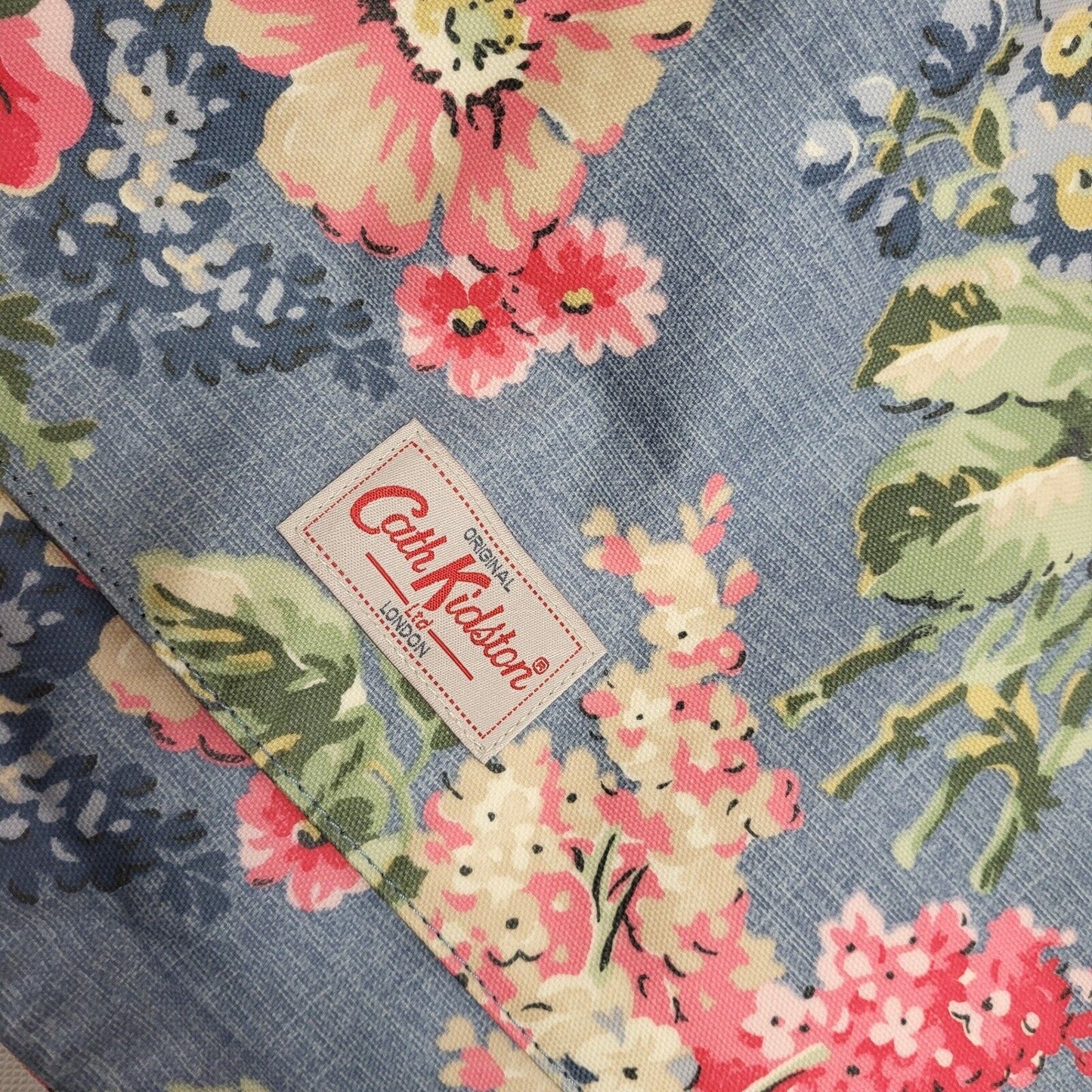 Cath Kidston Blue Bloomsbury Biker Hand Bag / Shoulder Bag Women's 11" x 14.5"