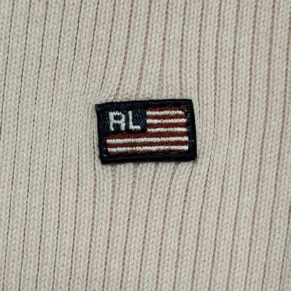 Ralph Lauren Y2K Pink 1/4 Zip High Neck Jumper Womens UK Size L