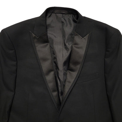 Moss London Black Y2k Blazer Suit Jacket Uk Men's Size Large 42"