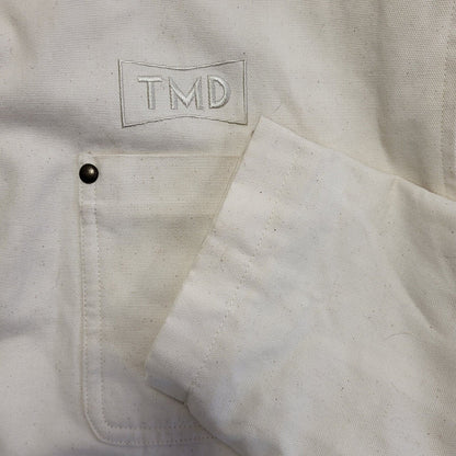 The Basement x TMD Collaboration Cream Button-Up Cotton Jacket Men's Size Large
