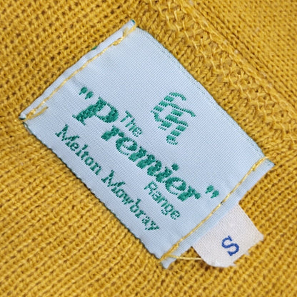 The premier Range Vintage 80s Orange Knitted Leicestershire Women's Waistcoat S