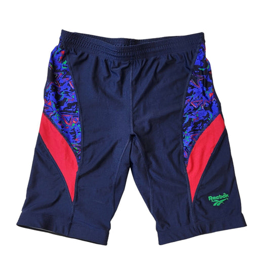 Reebok 90s Vintage Navy Blue Cycling Shorts Men's Size S W30