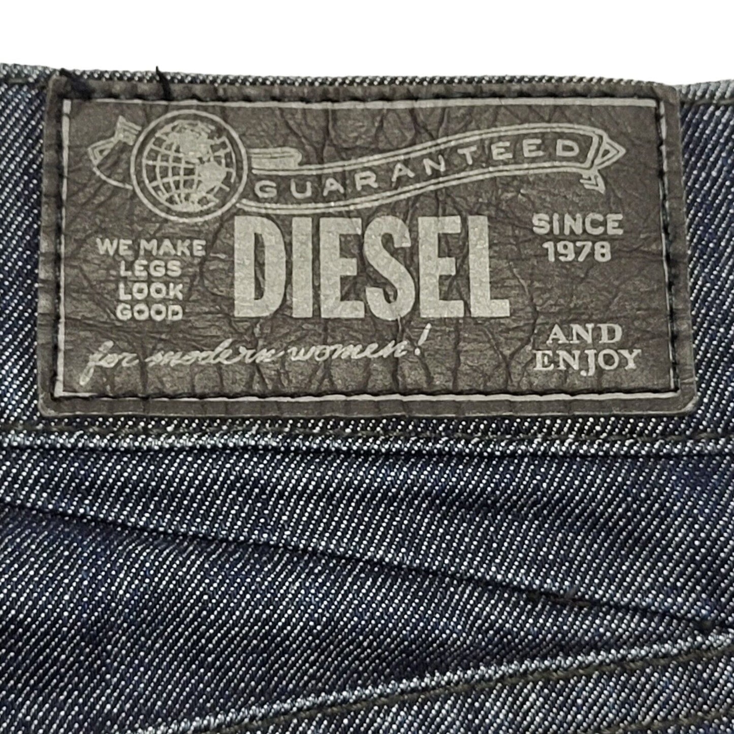 Diesel Dark Blue Denim Mini Skirt Uk Women's W30