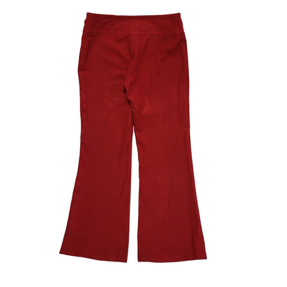 Dial Less Red Wide Leg Dress Trousers Uk Women's Size 14 W32 L31