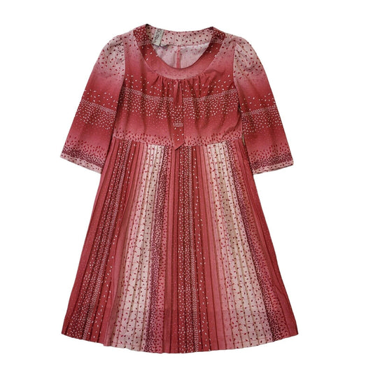 70s Vintage Pierre Rubertin Dress Women's Size 12 Eu 40