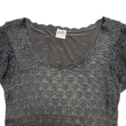 Belle By Oasis Y2K Grey Laced Short Party Dress UK Size Medium