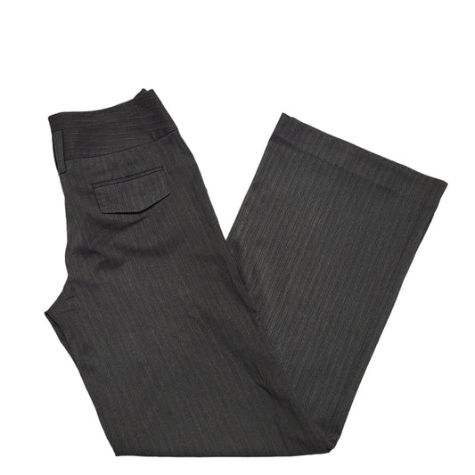 New Look Y2k Vintage Grey Straight Leg Casual Trousers Uk Women's 8 W26 L30