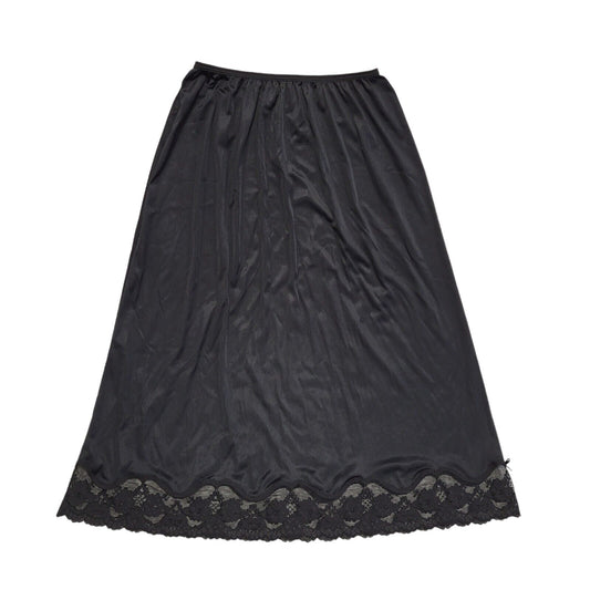 St Michael Vintage 90's Black Under Skirt Uk Women's Size 18-20