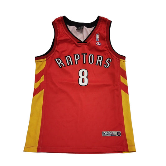 Champion Vintage Y2K Red & Orange Raptors No 8 Vest Top Men's Size Large