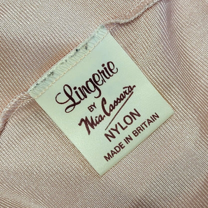 Vintage 90s Pink Sleeveless Nylon Night Dress Uk Women's Size 14