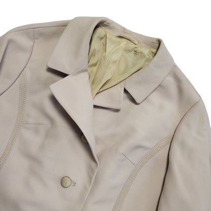 60s Vintage Cream Wool Overcoat Uk Women's Size 14/16