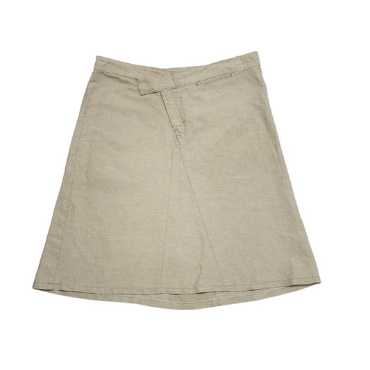 United Colors Of Benetton Vintage Y2K Beige Skirt Womens UK Size 16 W34