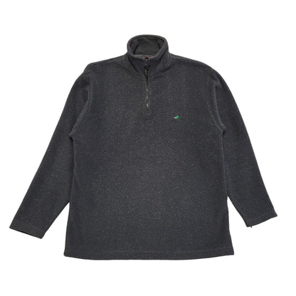 Le Shark 80s Vintage Grey 1/4 Zip Fleece Base Layer Uk Men's Size Medium
