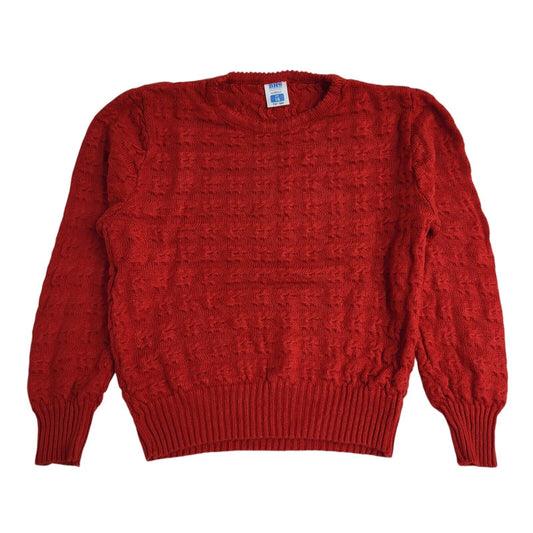 BHS Red Round Neck Vintage 90's Jumper UK Women's Size 16