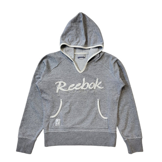Reebok Y2K Vintage Grey V-Neck Hoodie Women's Size 12