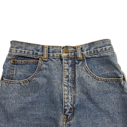 Ice 90s Vintage Blue Acid Wash Denim Mini Skirt Uk Women's Size XS W24