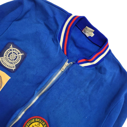 90s Vintage Blue Swimming Tracksuit Top/Jacket Uk Women's Size XS