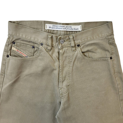 Diesel Y2k Vintage Beige Straight Denim Jeans Men's Size M W32 L32