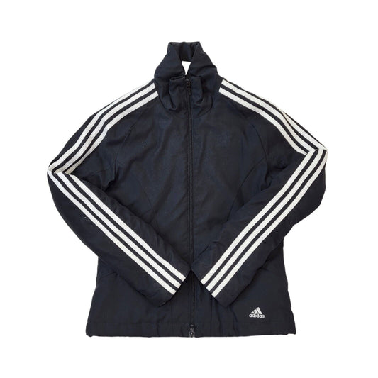 Adidas Y2K Vintage Black Zip Up Sports Jacket Women's Size 10
