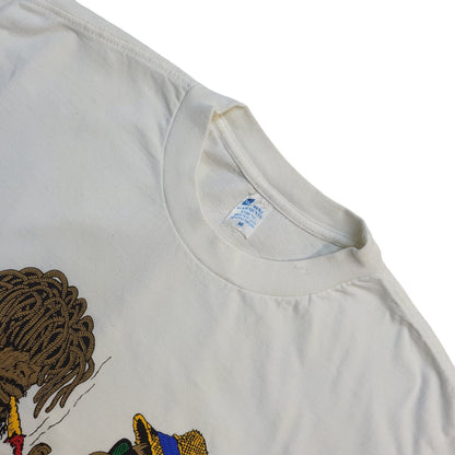 Suki Garments 90s Vintage White St Lucia Crew Neck T-Shirt Men's Size M