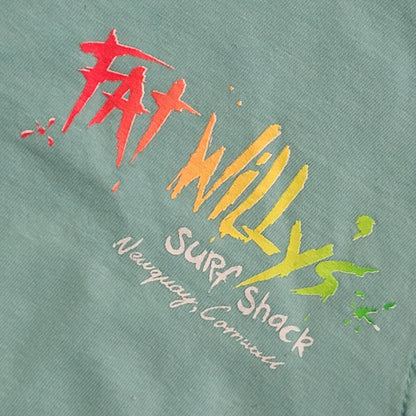 Fat Willy's Surf Turquoise Sleeveless Tank Top Vintage 90's Womens UK Size S