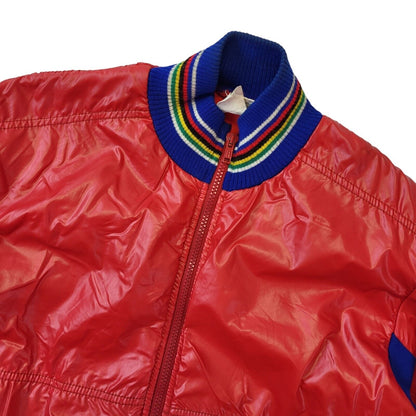 Decathlon 80s Vintage Red & Blue Zipped Jacket Women's Size 14