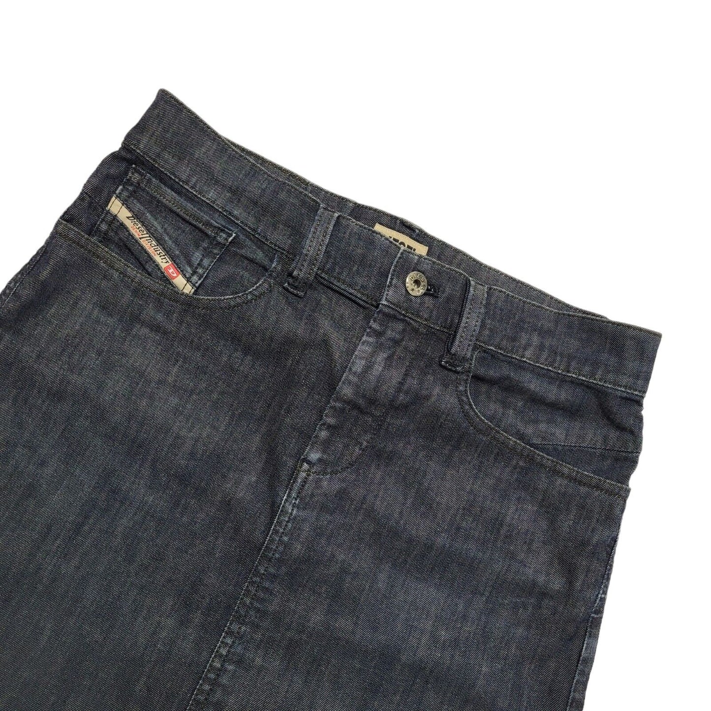 Diesel Dark Blue Denim Mini Skirt Uk Women's W30
