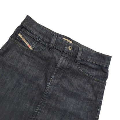 Diesel Dark Blue Denim Mini Skirt Uk Women's W30
