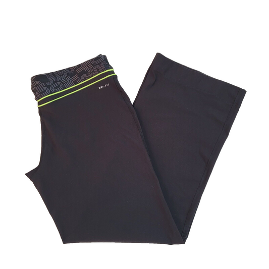 Nike Dri-Fit Black Bootcut Sports Trousers Women's Size XL/XXL W32/34 L31