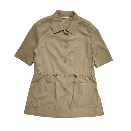 Gerry Weber Vintage 90's Beige Short Sleeve Button Jacket Womens UK Size 10