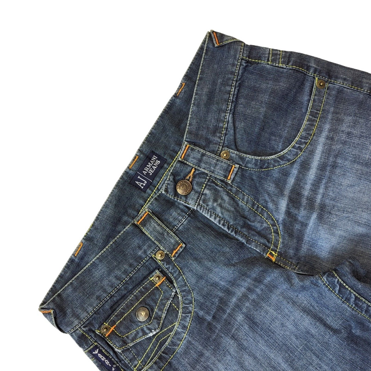 Armani Jeans Y2K Blue Straight Leg Denim Jeans Women's Size S W26 L32
