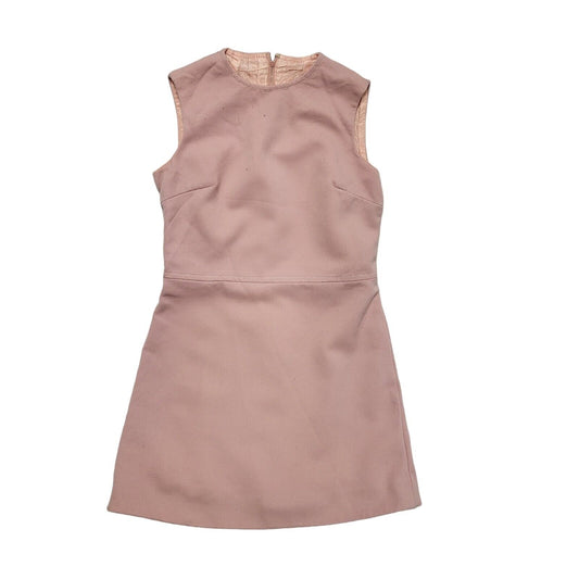 Vintage 80s Pink Sleeveless Bodycon Dress Uk Women's Size 10