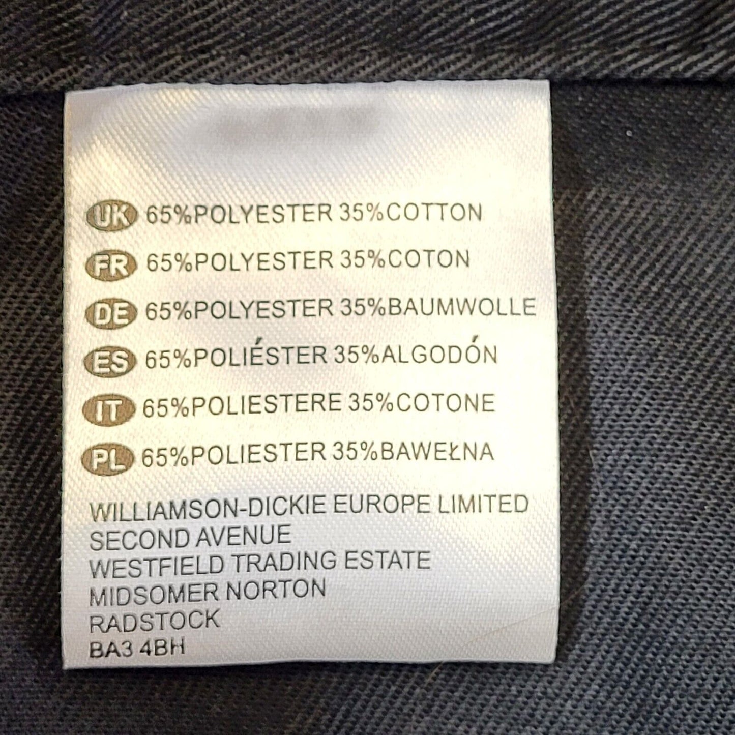 Dickies Black Workwear Straight Leg Trousers Men's Size S W30 L31