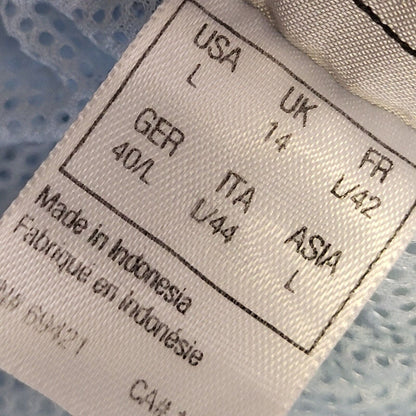 Reebok Vintage Y2K Blue 3/4 Length Tracksuit Pants Womens UK 14 W32 L20