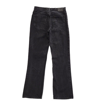 Lee Brooklyn Black Straight Denim Jeans Uk Women's Size 16 W34 L34